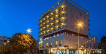 Dioklecijan Hotel & Residence exterior by night with surroundings, hotel in Split Croatia
